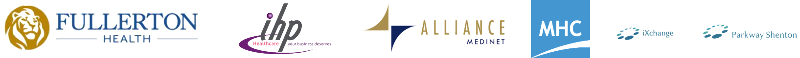 Corporate and insurance panel logos accepted at Procare